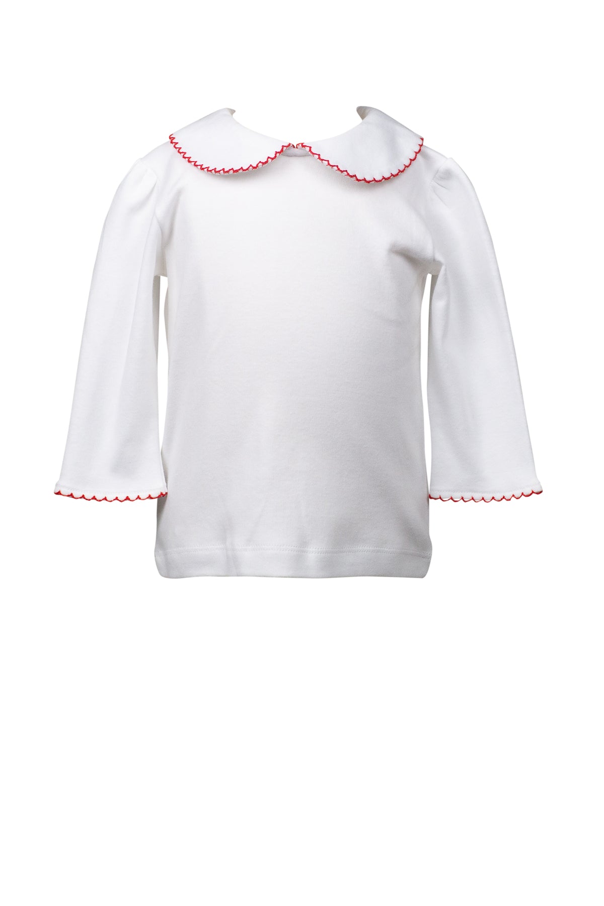 Proper Peony ¾ Sleeve Shirt With Red