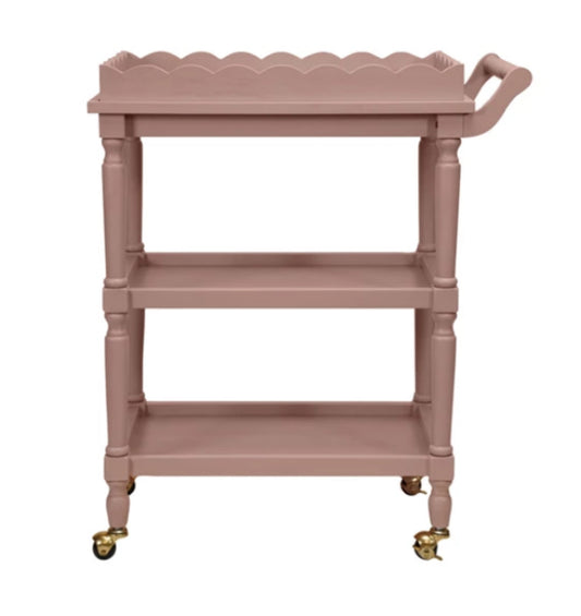 Scalloped Bar Cart