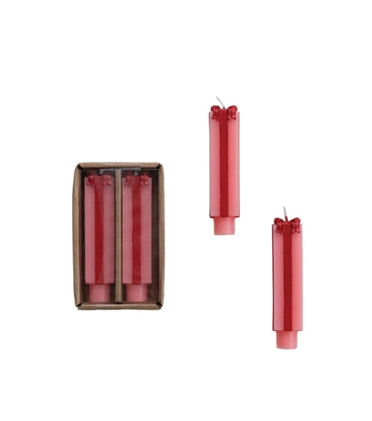 Gift Box Taper Candle (set of 2) - Small