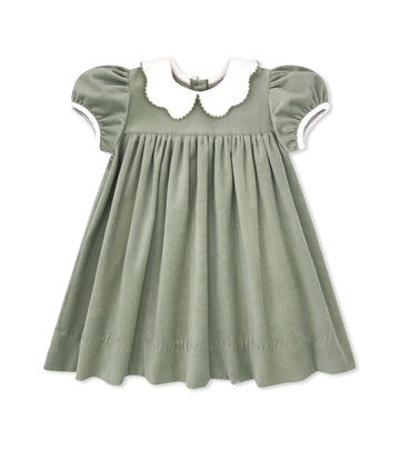 Special Moments Dress - Leyland Green Velvet