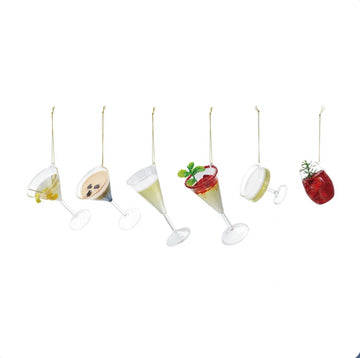 Glass Cocktail Ornament