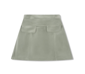 Claire Skirt - Leyland Green Velvet