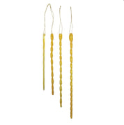 Handmade Glass Icicle Ornament (set of 4)