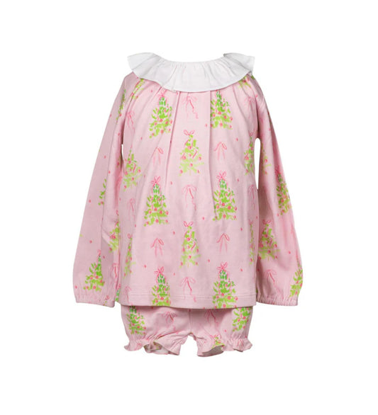 Pink Tinsel Bloomer Set