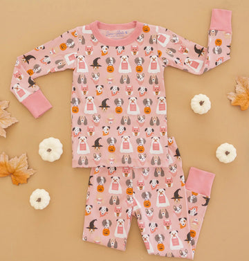 Halloween Hound Pajamas - Dusty Rose