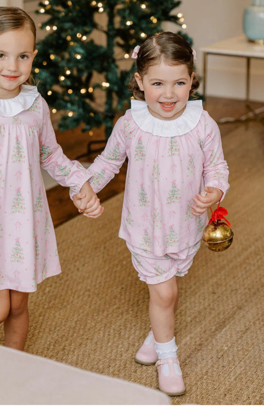 Pink Tinsel Bloomer Set