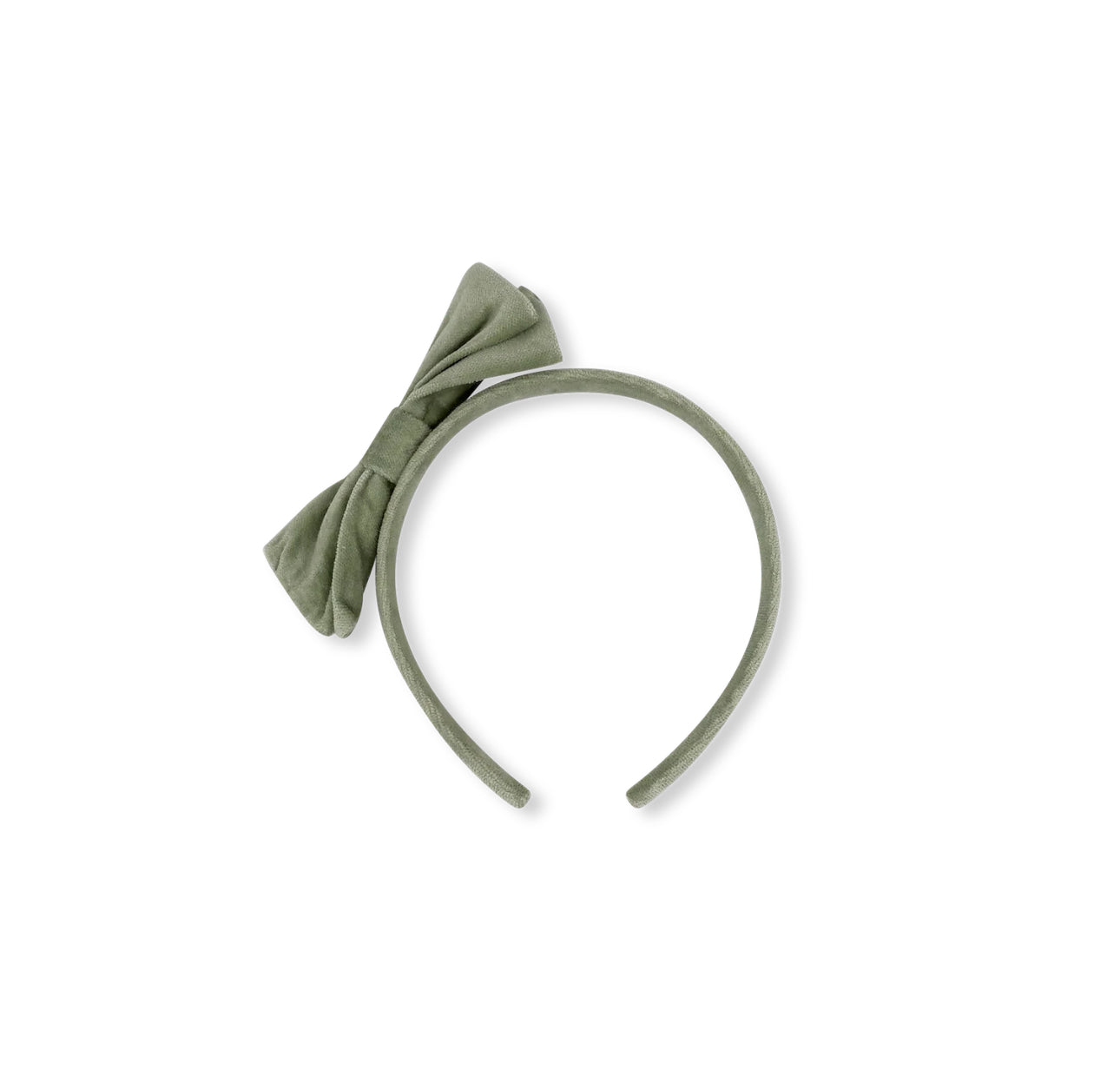 Hadley Headband - Leyland Green Velvet