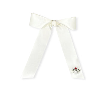 Lola Long Bow - Satin, Holly