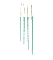 Handmade Glass Icicle Ornament (set of 4)