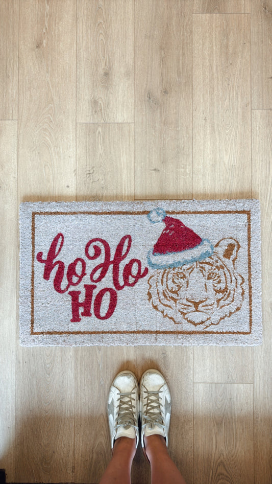 Christmas Tiger Doormat