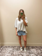 The Boyfriend Tee - Light Taupe