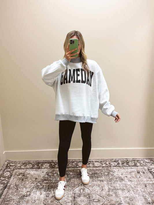 Reversible Mock Neck Sweatshirt - Football/Gameday