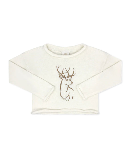 Ryan Roll Neck Sweater - Deer