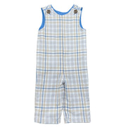 Rivers Reversible Longall - Khaki/Blue Plaid