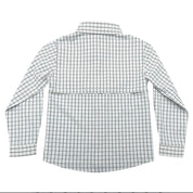 Flagler Fishing Shirt - White/Olive Plaid