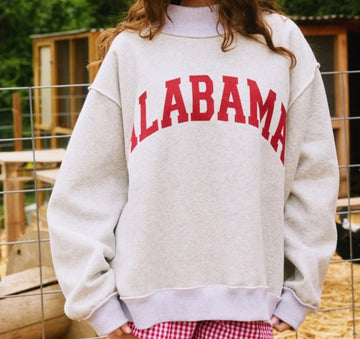 Game Day Reversible Mock Neck Sweatshirt - Alabama