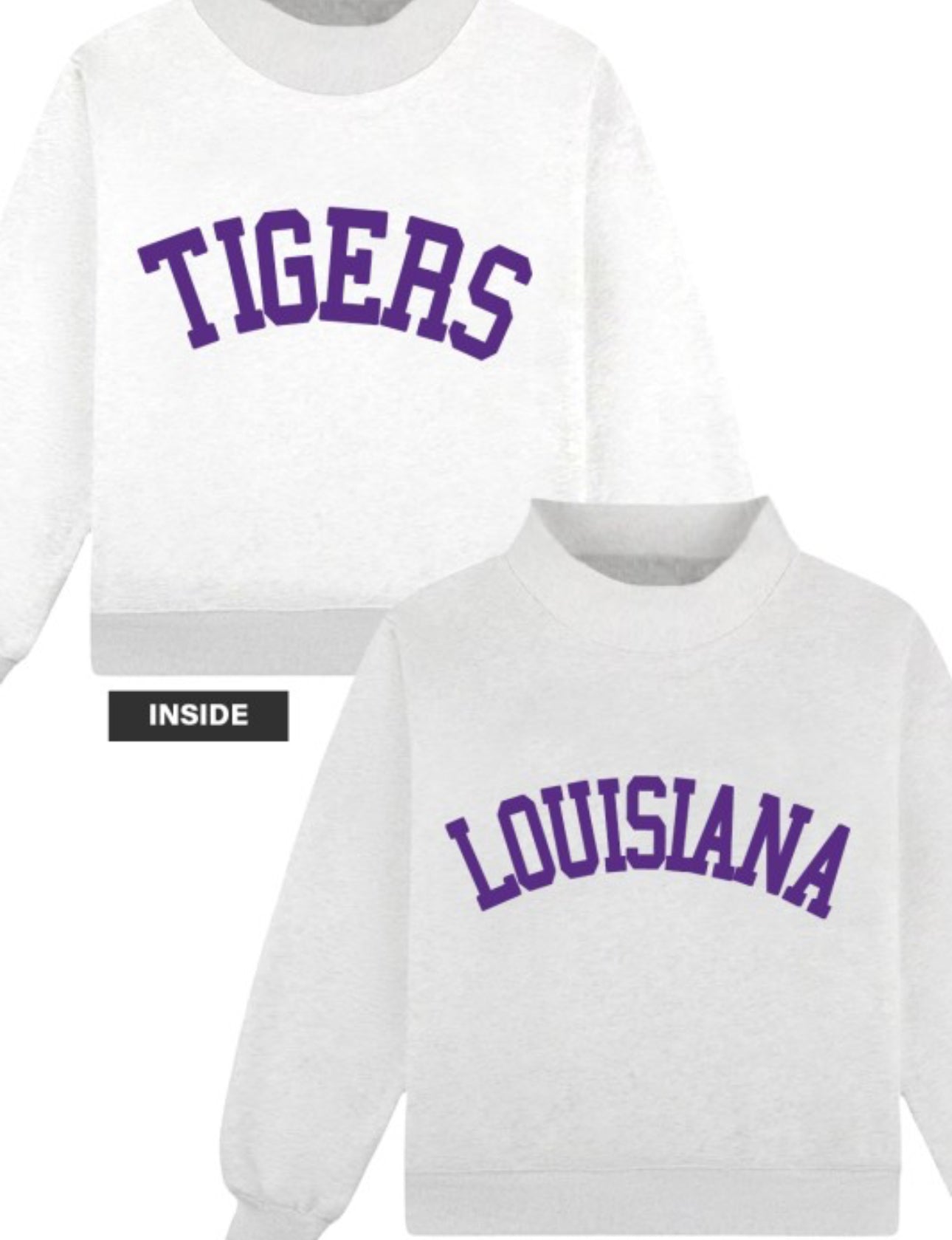 Game Day Reversible Mock Neck Sweatshirt - Lsu PREORDER