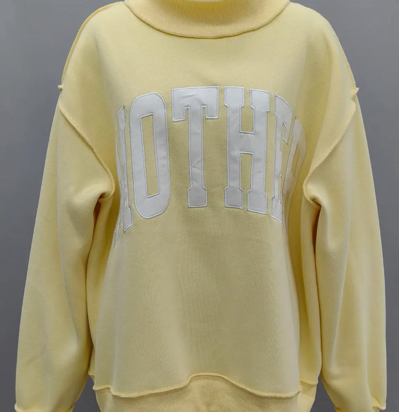 Mother Mock Neck Embroidered Sweatshirt - PREORDER