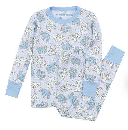 Animal Cracker Pajamas - Blue