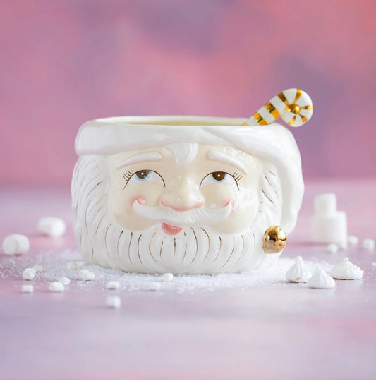 Papa Noel Punch Bowl With Ladle