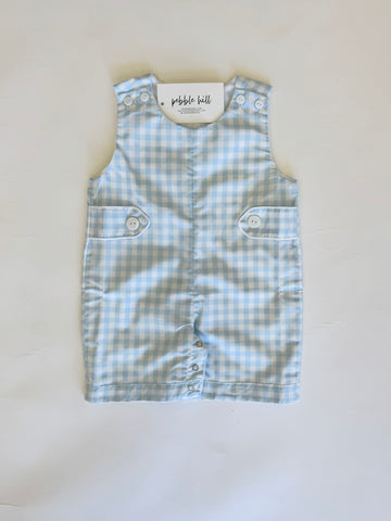 Light Blue Gingham Jon Jon