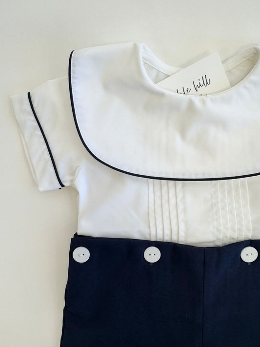 James Button On - Navy