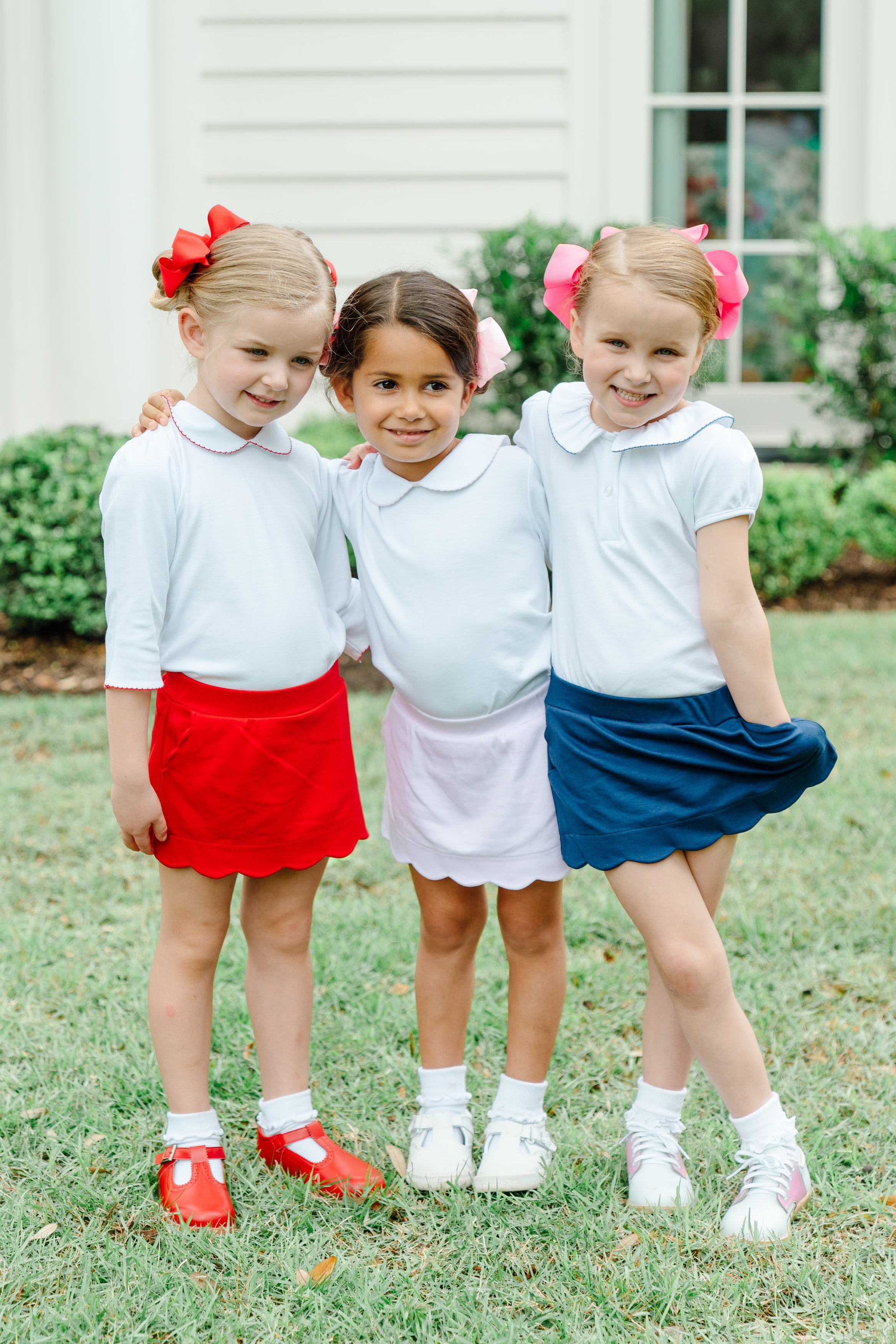 Proper Peony Scallop Skort - Pink