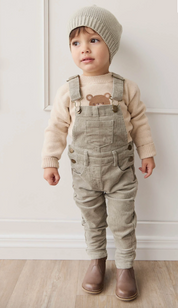 Jordie Corded Overalls - Moss