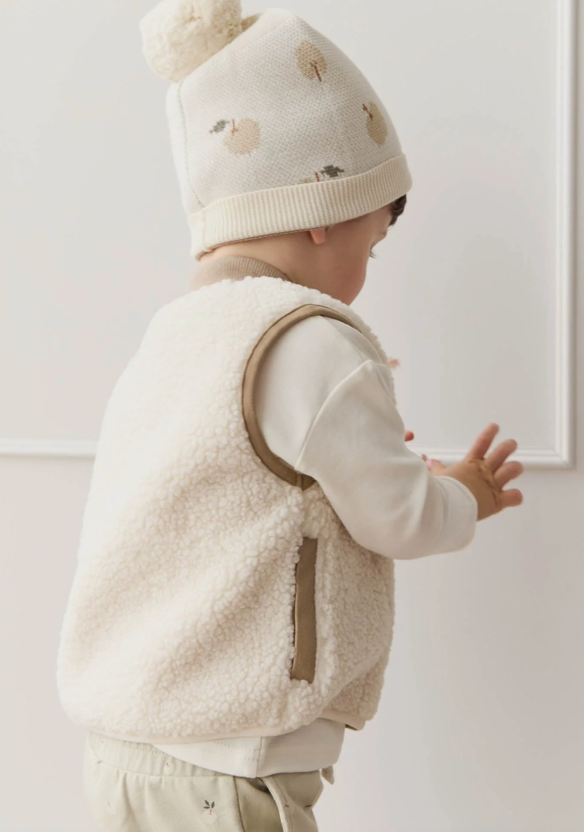 Jody Sherpa Vest - Sherpa/Cashew