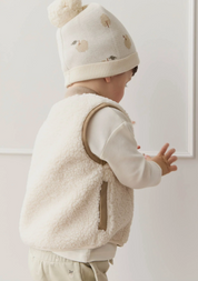 Jody Sherpa Vest - Sherpa/Cashew