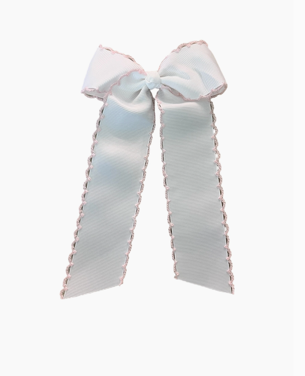 Sterling Bow - Pink Trim