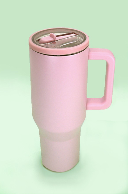 40oz Spill Proof Tumbler - Pink Sand