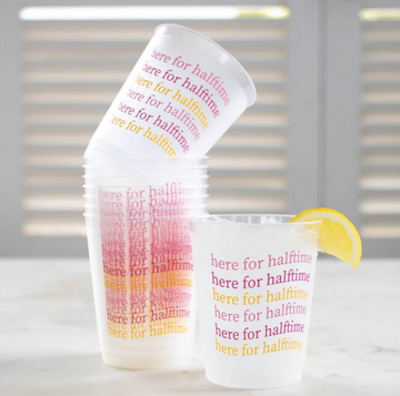 Here For Halftime Party Cups (set of 10)