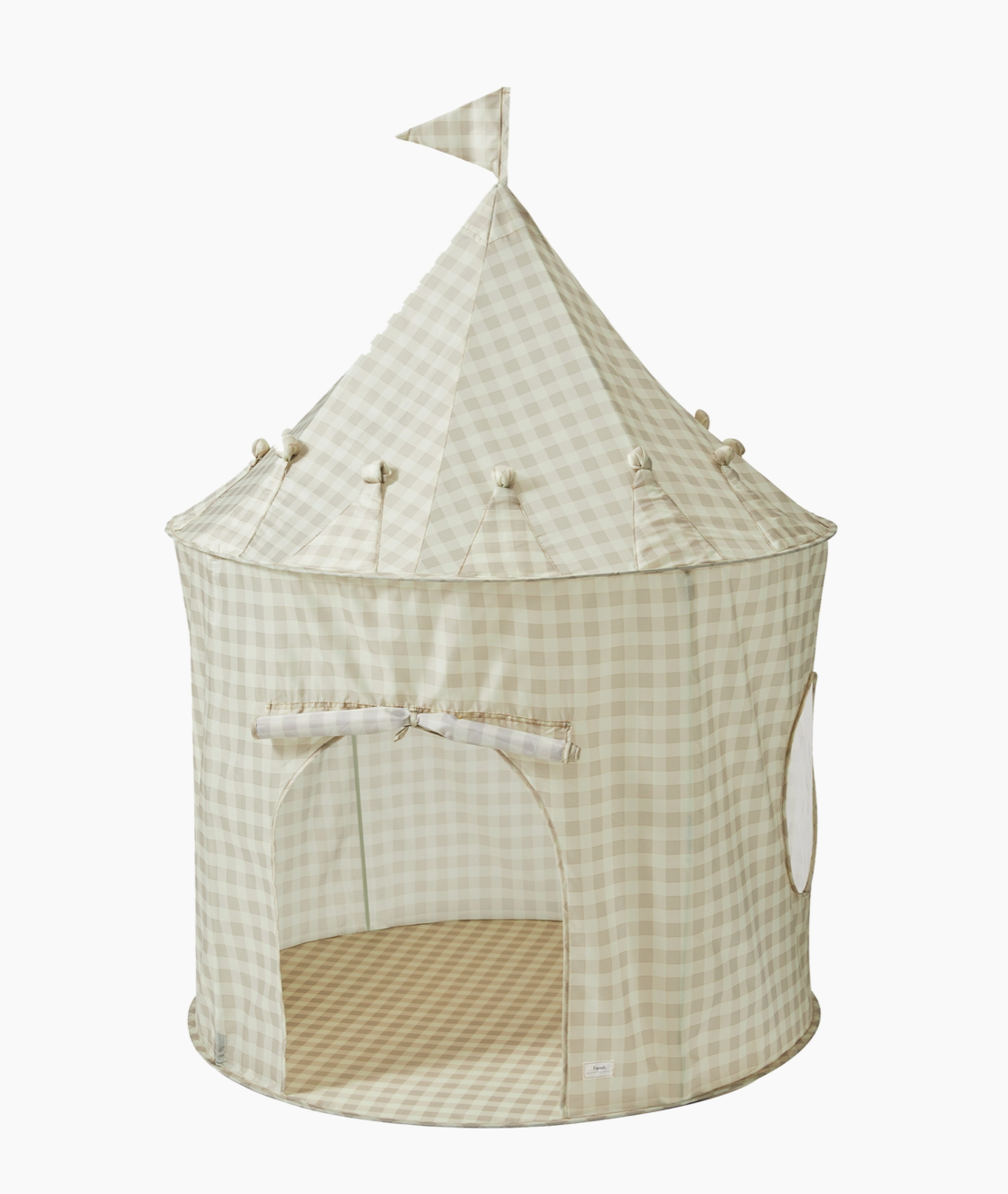 Play Tent Castle - Beige Gingham