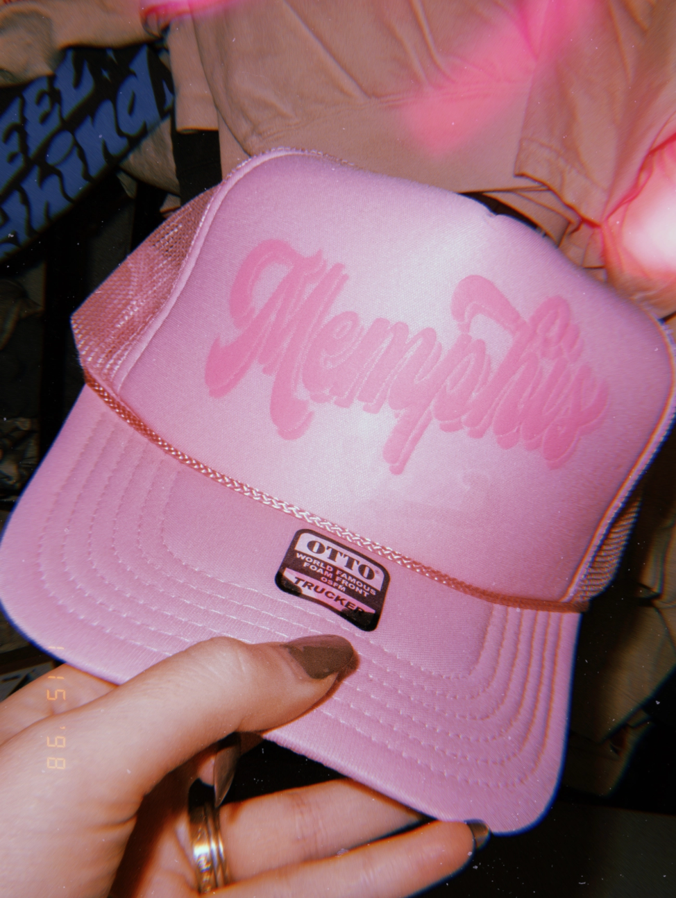 Memphis Trucker Hat - Pink