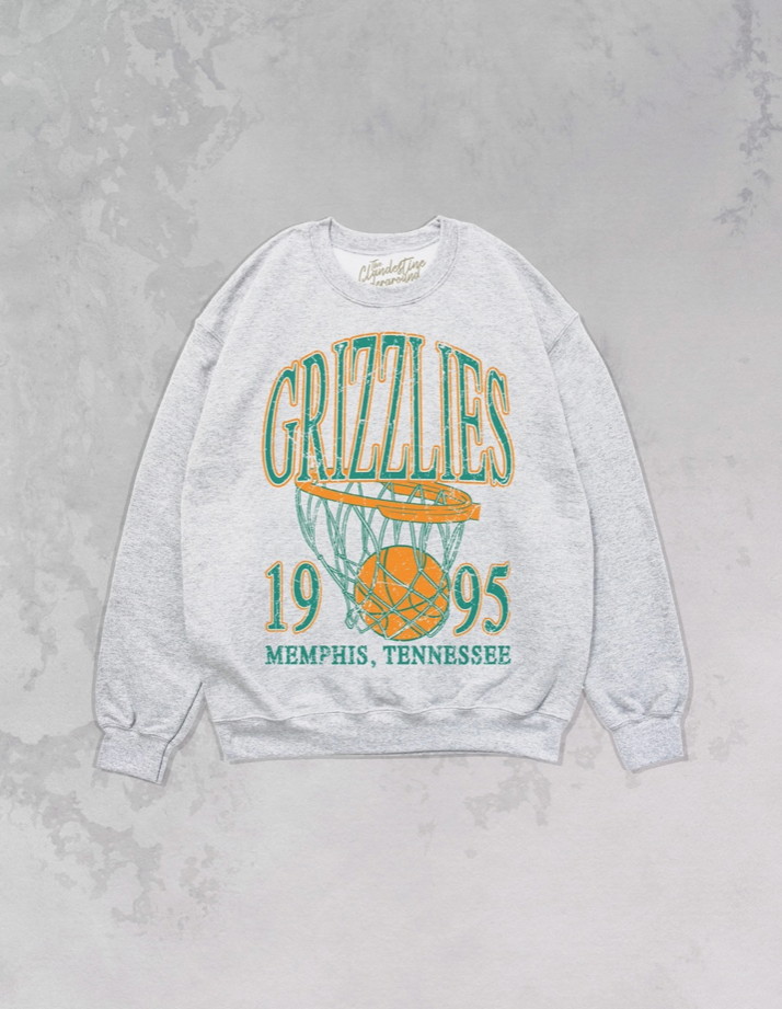 90's Grizzlies Oversized Sweatshirt