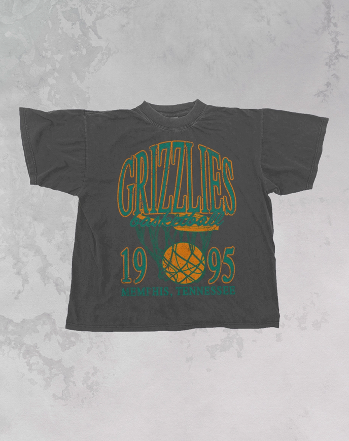 Grizzlies Oversized Tee - Pepper