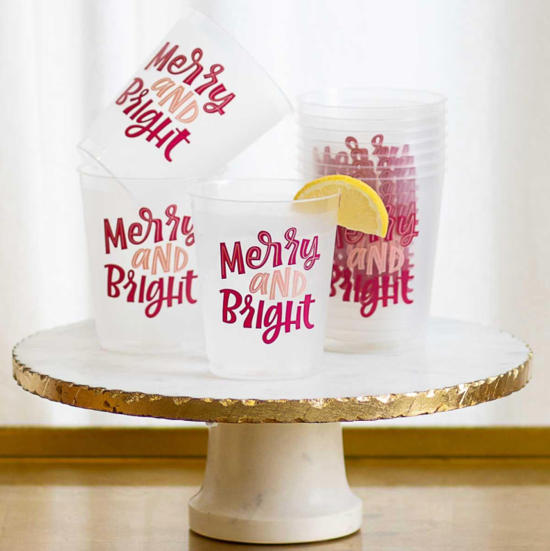 Merry and Bright Party Cups