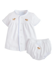 Pinpoint Layette Knit Set - Boy Lab