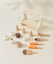 Wooden Ice Cream Stand + Accessories