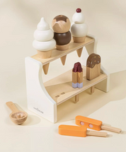 Wooden Ice Cream Stand + Accessories