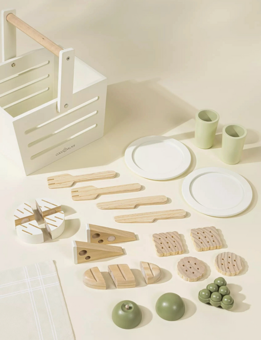 Wooden Picnic Playset + Accessories