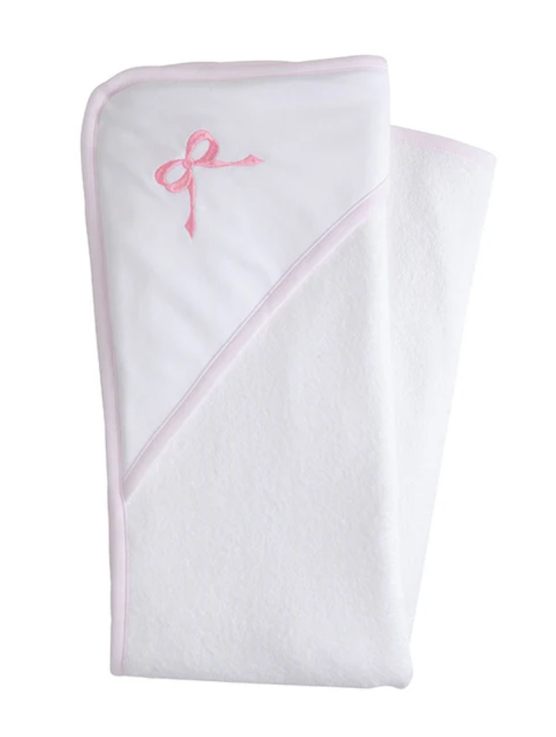 Hooded Towel - Pink Bow