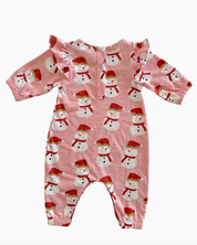 Pink Snowman Jumpsuit