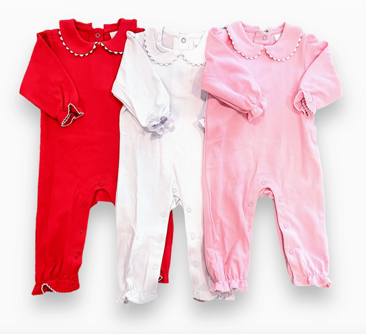 Scalloped Collared Romper