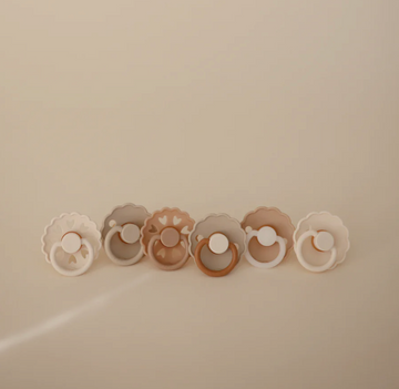 FRIGG Natural Rubber Pacifier 6 Pack - Cinnamon Charm