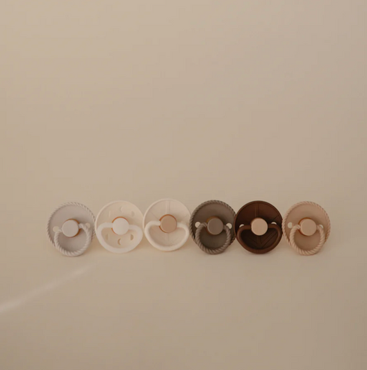 FRIGG Natural Rubber Pacifier 6 Pack - Earthy Wonder