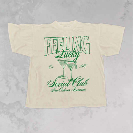 Feeling Lucky Nola Social Club Oversized T-Shirt