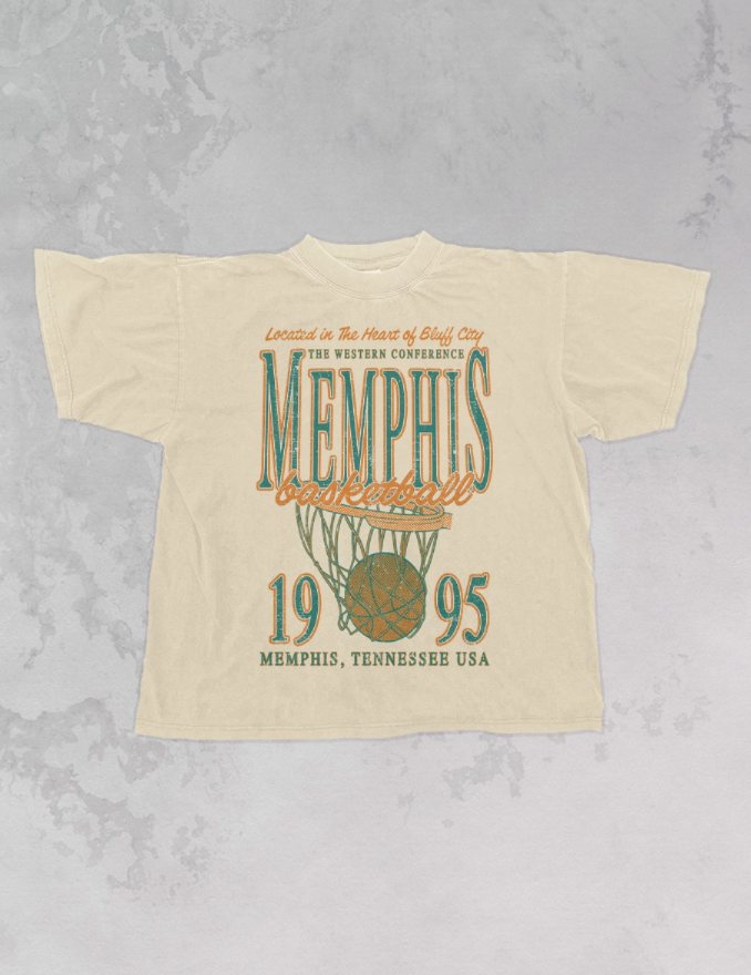 Memphis Oversized Tee - Ivory