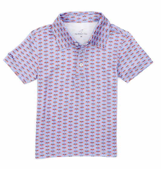 Boys Inlet Polo - Freedom Flag